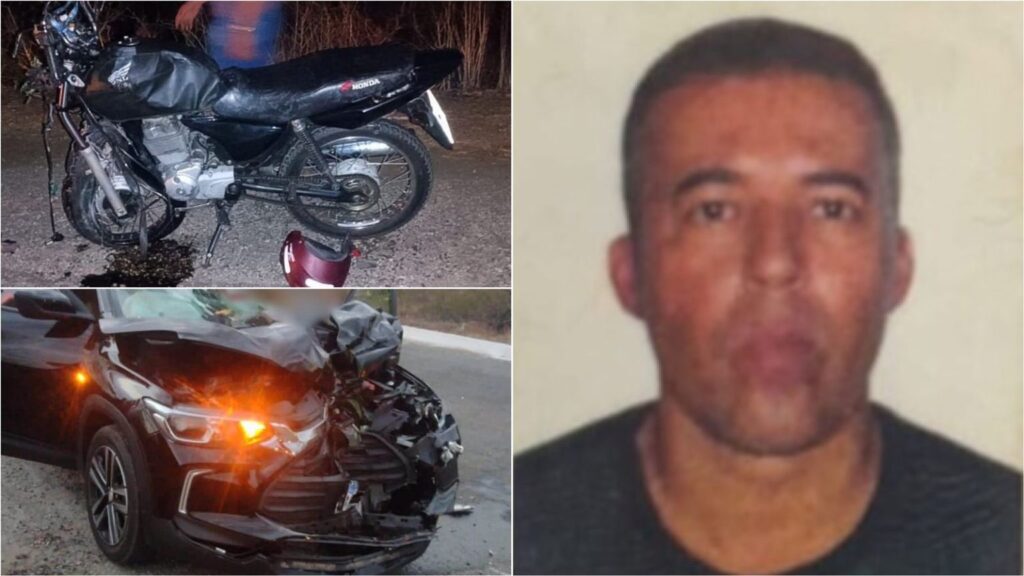 Homem morre em grave colisão envolvendo carro e moto na Curva do Nove